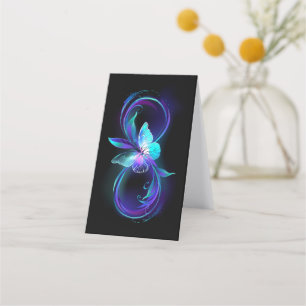 Carte De Fidélité Infinité brillante avec papillon magique