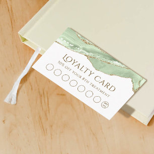 Carte de fidélité Jade Green Agate