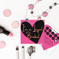 Je suis Loyal Babe Gold Pink Black Heart Client