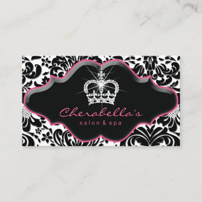 Carte de fidélité Jewelry Princess Crown Floral Da (Devant)
