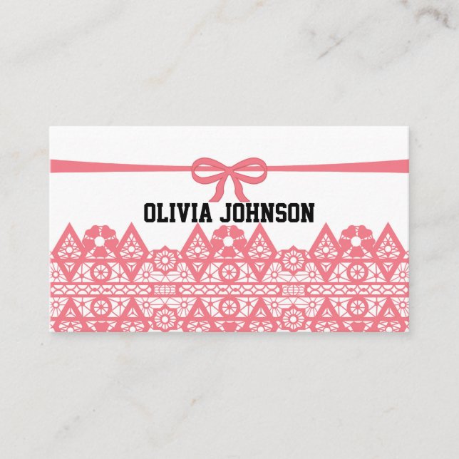 Carte De Fidélité Joli, élégant (Devant)