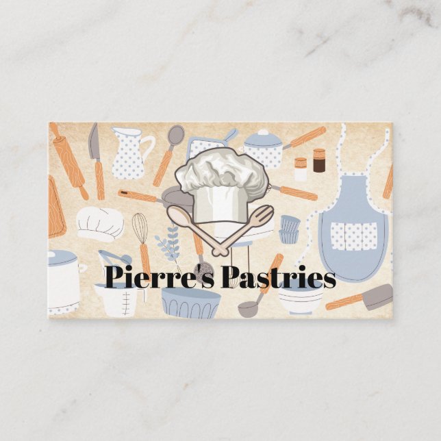 Carte De Fidélité Kitchen Cooking Tools | Baker (Devant)