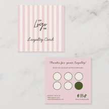 Logo Charmant Boulangerie Rose et Ivory Rayures