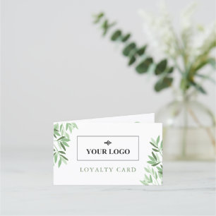 Carte De Fidélité Logo de massage Spa de verdure douce Code QR 10 vi