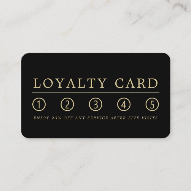 Carte De Fidélité Logo personnalisé - (Devant)