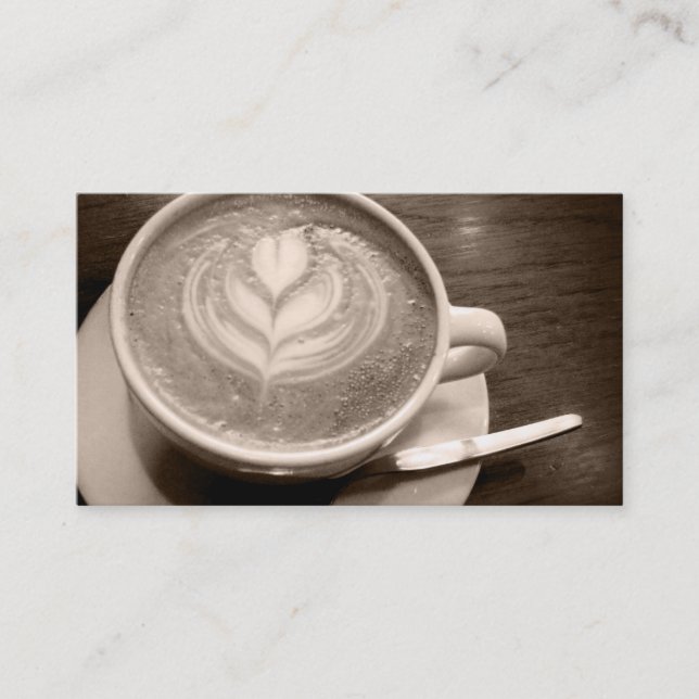 Carte De Fidélité loyauté à l'amour du café (Devant)