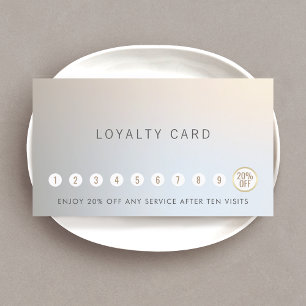 Carte De Fidélité Loyauté client 10 poinçons