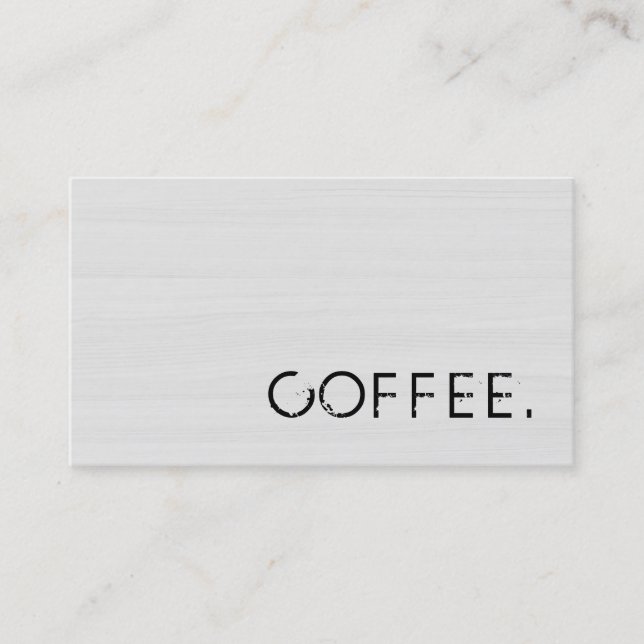 Carte De Fidélité Loyauté Punch café bois look #10 (Devant)