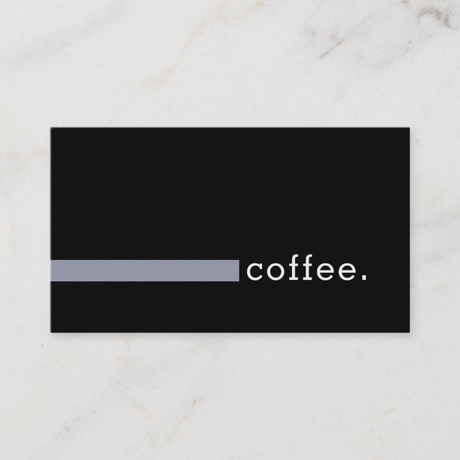 Carte De Fidélité Loyauté Punch café moderne Manatee (Devant)