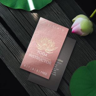 Carte De Fidélité Méditation YOGA Instructeur Loyalty Punch Lotus