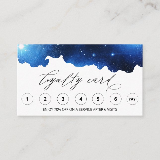 Carte De Fidélité *~* Merci de récompense de LOGO QR mystique (Devant)