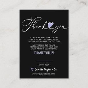 Carte De Fidélité Merci d'entreprise et code remise Loyal moderne