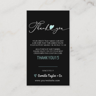 Carte De Fidélité Merci d'entreprise et code remise   Loyal moderne