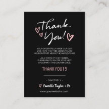 Merci d'entreprise et code remise | Moderne 