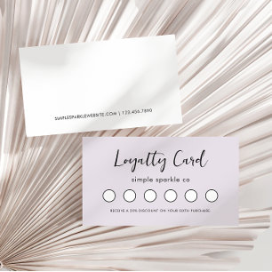 Carte de fidélité minimale moderne Script client