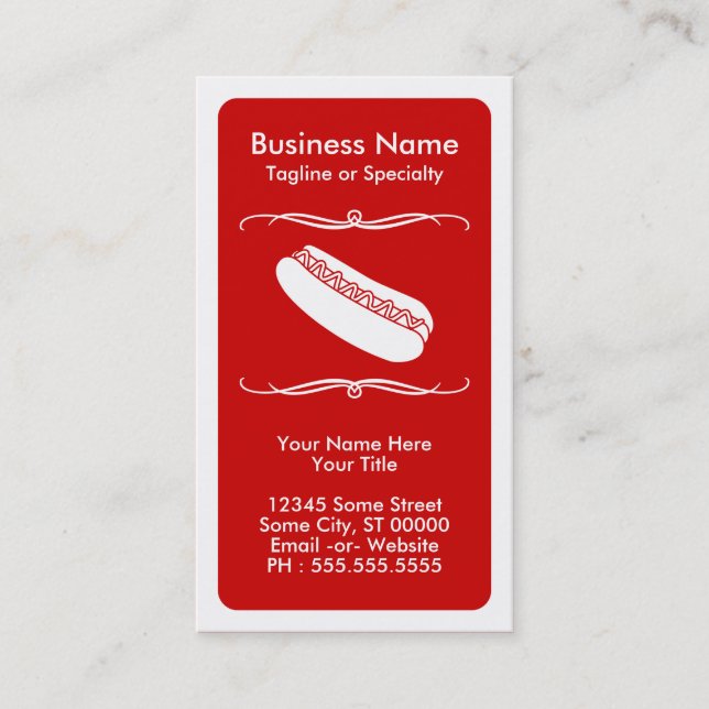 carte de fidélité mod hot dog (Devant)