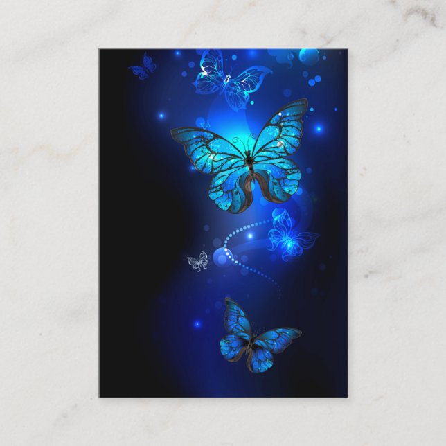 Carte De Fidélité Morpho Butterfly in the Dark Background (Devant)