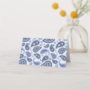 Carte De Fidélité Motif Blue Paisley