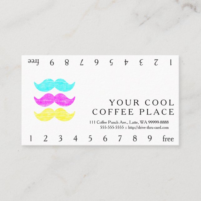 Carte De Fidélité Moustaches de CMY (Devant)