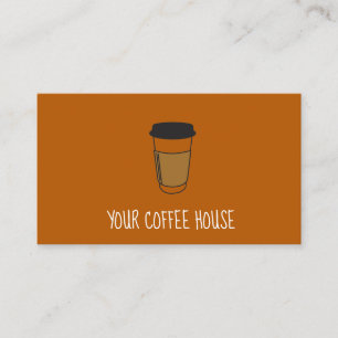Carte de fidélité Orange Editable Coffee Stamp