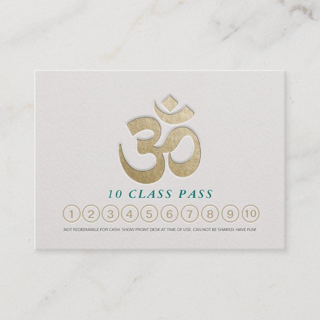 Carte de fidélité Pass Classe d'instructeur de méd (Devant)