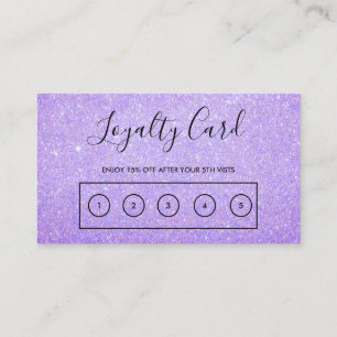 Carte de fidélité personnalisée Lavender Faux Part