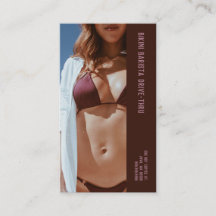 Photo Burgundy Bikini Barista Café Double Numéro