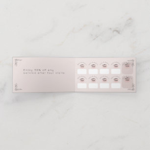 Carte de fidélité pliée Eyelash
