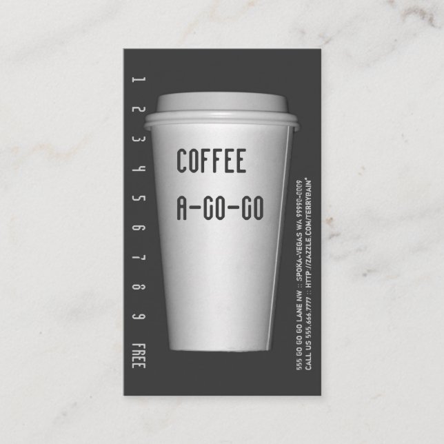 Carte De Fidélité Pour aller à la Coupe A-Go (Devant)