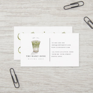 Carte de fidélité pour le Carte de visite du café