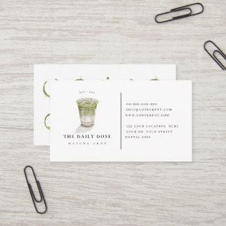 Carte de fidélité pour le Carte de visite du café
