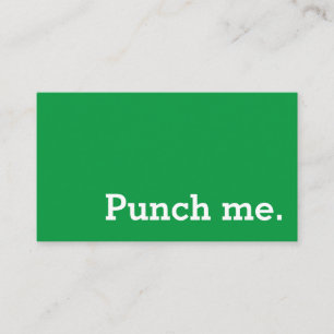 Carte De Fidélité Punch Me Simple Dark Loyalty Café Punch Card