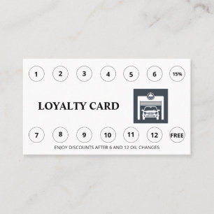 Carte De Fidélité *~* QR Merci récompenses Lave-auto LOGO minimum