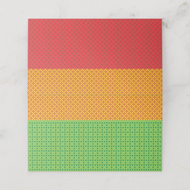 Carte De Fidélité Red yellow and green juneteenth (Extérieur déplié)