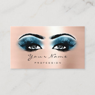 Carte De Fidélité Rose de bleu d'extension de mèches de maquillage