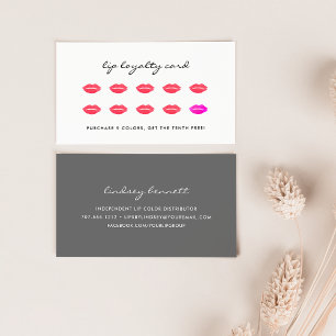 Carte De Fidélité Scellé avec un baiser Beauté Loyauté