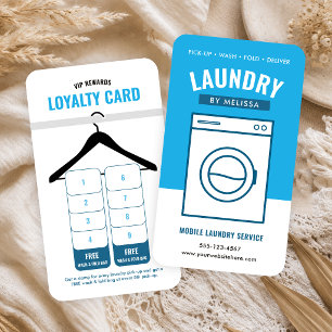 Carte De Fidélité Service de blanchisserie mobile moderne Lave-linge