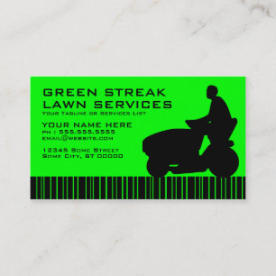 Carte De Fidélité services verts de pelouse de filet