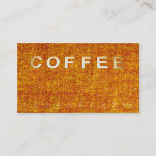 Carte De Fidélité SIGNE HAUT DE GAMME Loyauté Aquarelle Brown