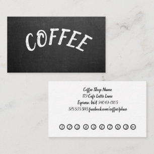 Carte de fidélité simple Proffesional Coffee Shop