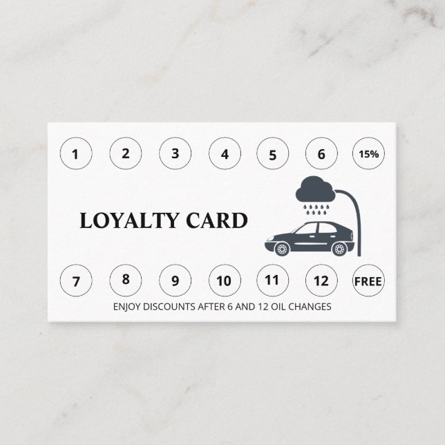 Carte De Fidélité *~* Simple QR Merci récompenses LOGO (Devant)