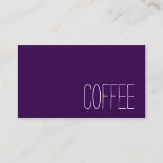 Carte De Fidélité Simple Stymie Word Dark Loyalty Coffee Punch-Card