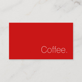 Carte De Fidélité Simple Swiss Word Dark Loyalty Coffee Punch-Card