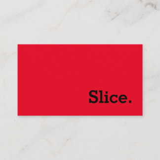 Carte De Fidélité Simple Word Slice Loyalty Punch-Card