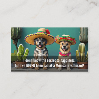 Carte De Fidélité sombreros perros mème