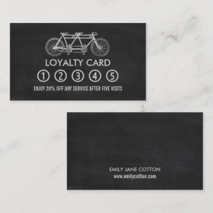 Carte De Fidélité Tandem Bicyclettes, Antique Dealer Business