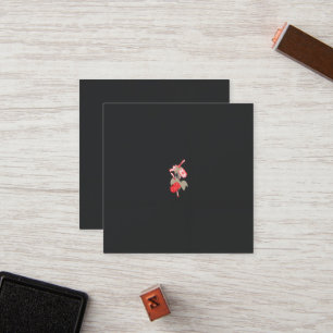 Carte De Fidélité un design de fleur rouge sur un arrière - plan bla