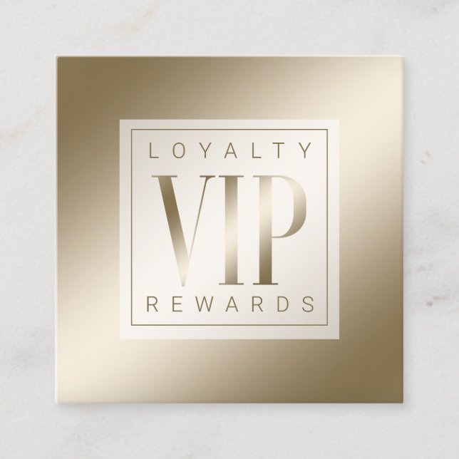 Carte De Fidélité Un luxueux et élégant VIP doré (Devant)