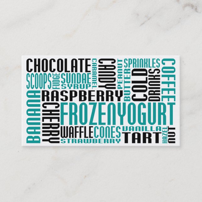 Carte De Fidélité yaourt surgelé (conversation à chier) (Devant)