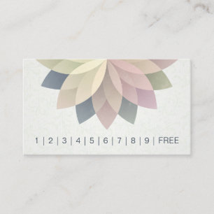 Carte De Fidélité YOGA Instructeur Loyalty Punch Colorful Mandala